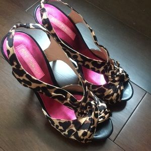 Betsey Johnson Leopard Print Heels